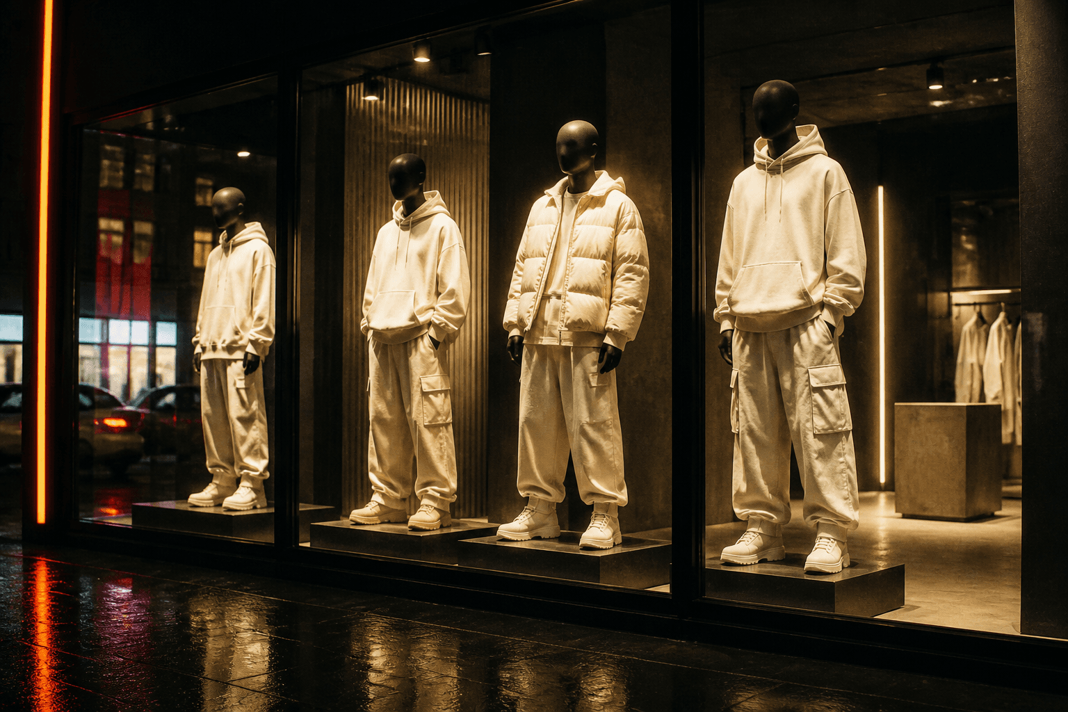 Drop streetwear en vitrina